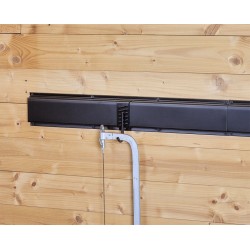 Metalen strip 60 x 10 x 1.8 cm  tuingereedschap ophangen - opbergen - opbergsysteem - ophangsysteem  aan de muur.