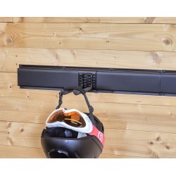 Dubbele wandhaak 20 x 6 cm. tuingereedschap ophangen - opbergen - opbergsysteem - ophangsysteem  aan de muur.