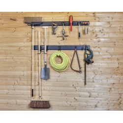 Wandhaak voor tuinslang - 26.5 x 19 x 10.5 cm. tuingereedschap ophangen - opbergen - opbergsysteem - ophangsysteem  aan de muur.