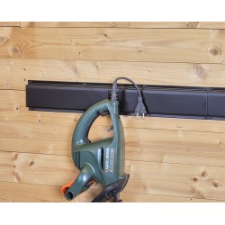 Wandhaak enkel - 14 x 4 x 9 cm. tuingereedschap ophangen - opbergen - opbergsysteem - ophangsysteem  aan de muur.