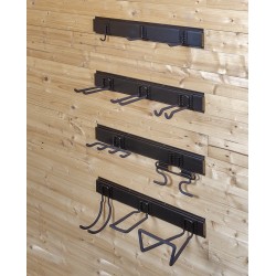 Wandhaak enkel - 14 x 4 x 9 cm. tuingereedschap ophangen - opbergen - opbergsysteem - ophangsysteem  aan de muur.