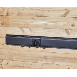 4-puntige wandhaak - 13 x 21 x 9 cm. tuingereedschap ophangen - opbergen - opbergsysteem - ophangsysteem  aan de muur.