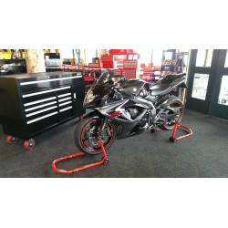 Paddockstand voorwiel / voorvork  verstelbaar - rood