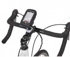 Telefoon tas – etui + stuurhouder voor fiets - mobiele telefoon - GSM 2.4 inch – stof en waterdicht 120 x 55 x 20 mm.