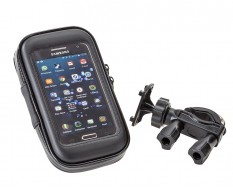 Telefoon tas – etui + stuurhouder voor iphone – smartphone - GSM - 4 inch – stof en waterdicht 135 x 70 x 23 mm.