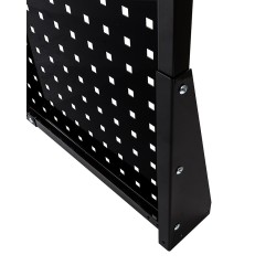 Gereedschapsbord zwart 200 x 61 cm