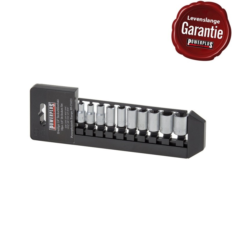 Engelse doppenset 10 delen 1/4" opname