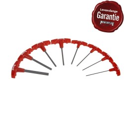 Inbussleutelset 8 delen metrisch met T greep - Levenslange garantie