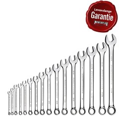 Engelse  Ring-steeksleutelset 16 delig met levenslange garantie