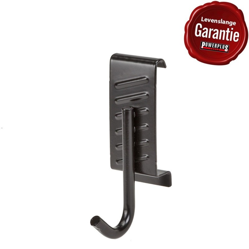 Wandhaak kort - 6.5 x 4 x 10 cm. tuingereedschap ophangen - opbergen - opbergsysteem - ophangsysteem  aan de muur.