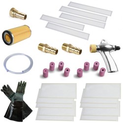 Revisie set voor straalcabine PP-T 0154 - Set straalcabine onderdelen