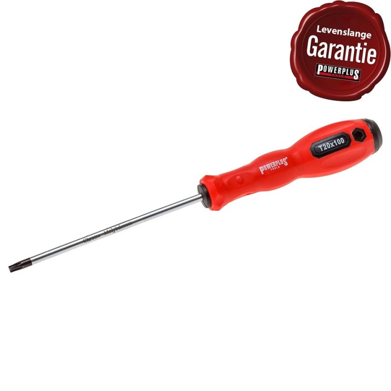 Torx schroevendraaier T20 x 195 mm met levenslange garantie