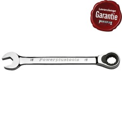 Ring-ratelsleutel 15 mm met levenslange garantie