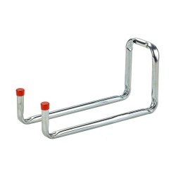 Stalen ophangbeugel 115 x 250 mm. dubbele haak verchroomd