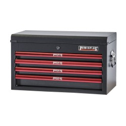 Gereedschapswagenset rood/zwart 10 laden met quick lock