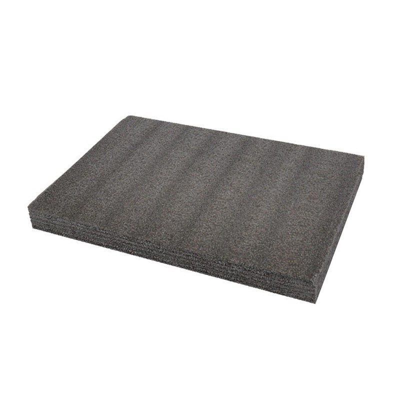 EPE foam mat type kaizen foam 40 x 57 x 5 cm. grijs/antraciet. 6 lagen